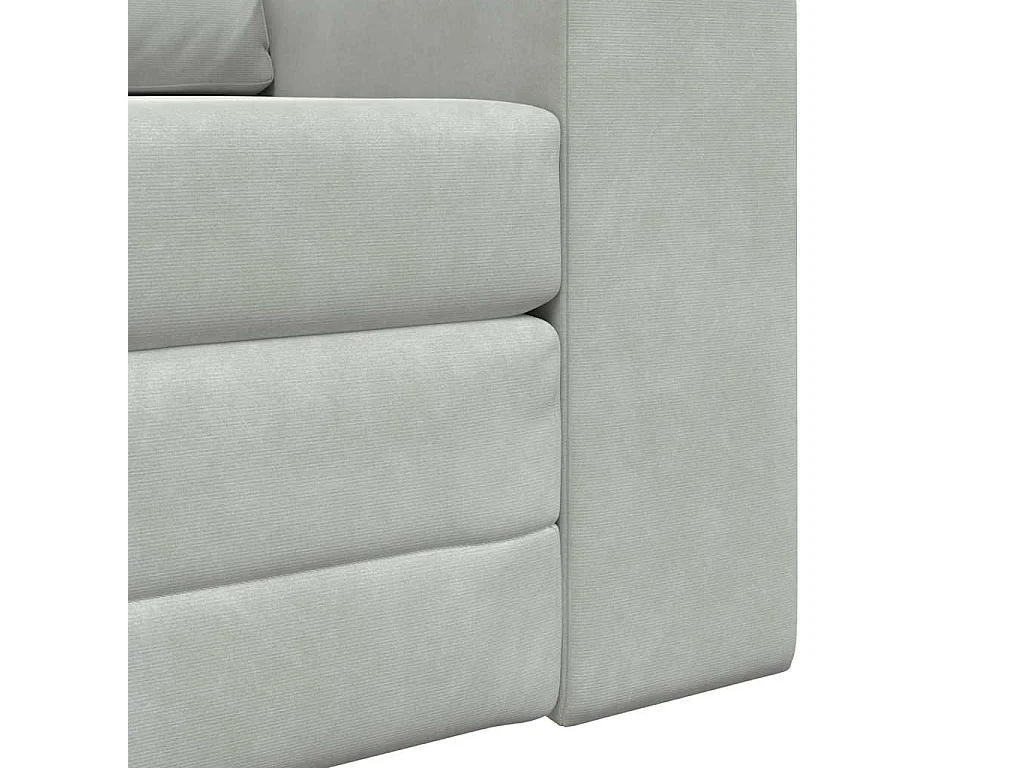 Canapé-Lit Gris clair 98 x 71 x 83 cm Velours