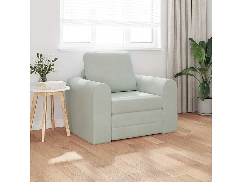 Canapé-Lit Gris clair 98 x 71 x 83 cm Velours