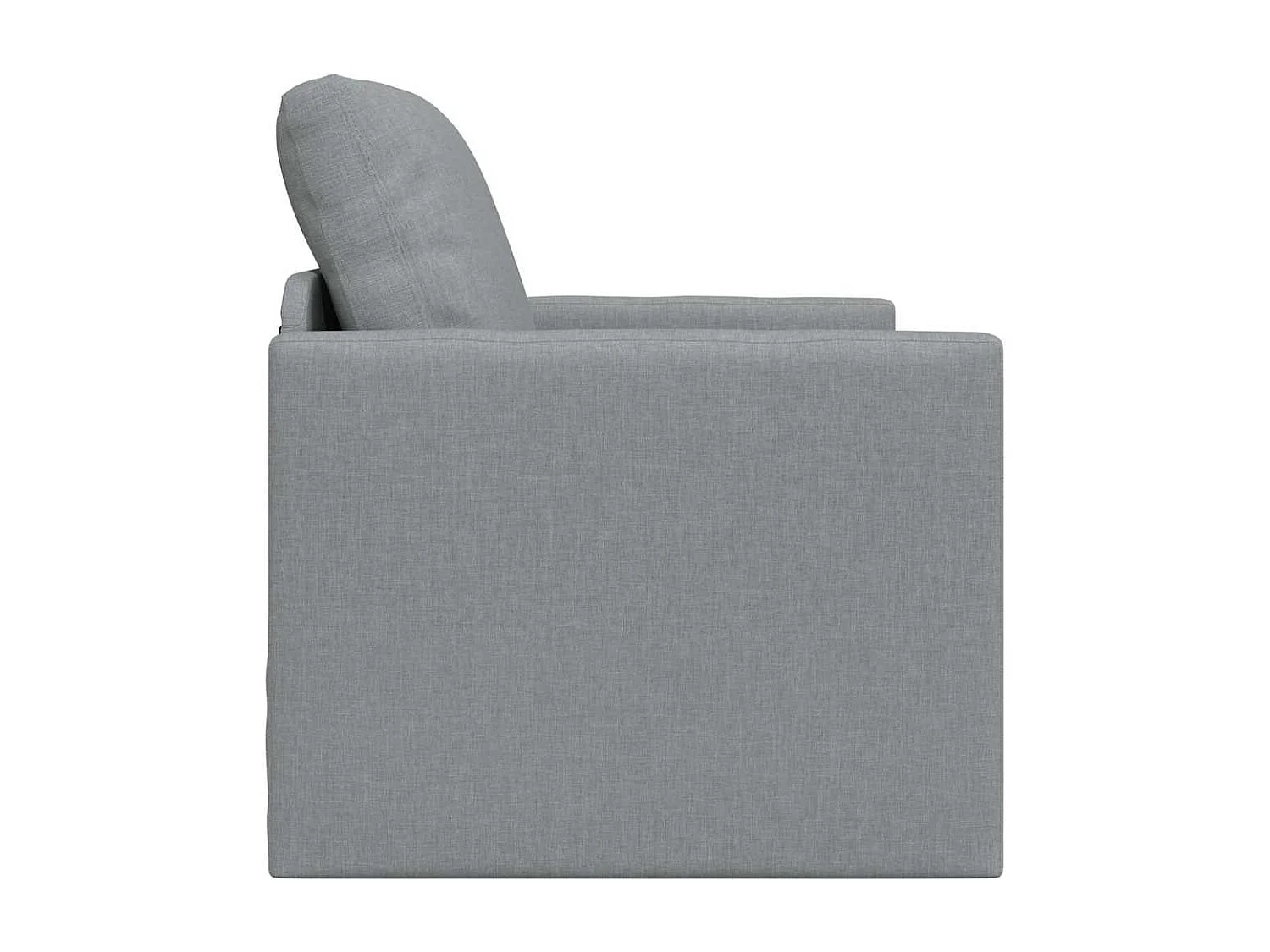 Canapé-lit avec coussin Gris clair 74 x 77 x 81 cm tissu