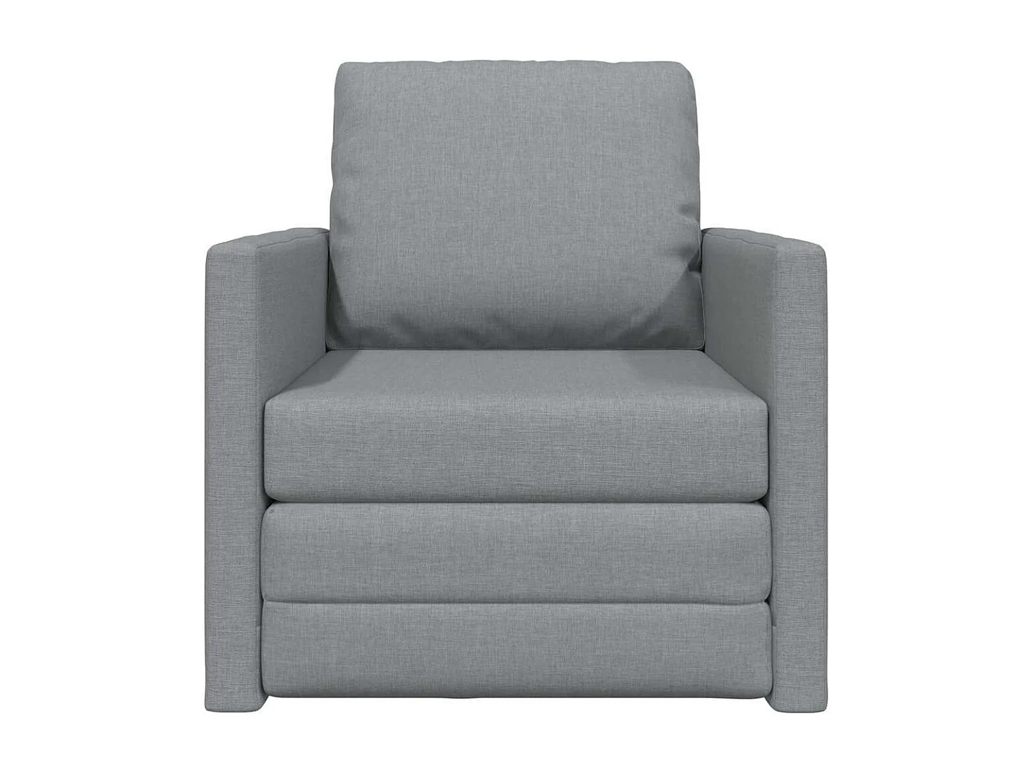 Canapé-lit avec coussin Gris clair 74 x 77 x 81 cm tissu