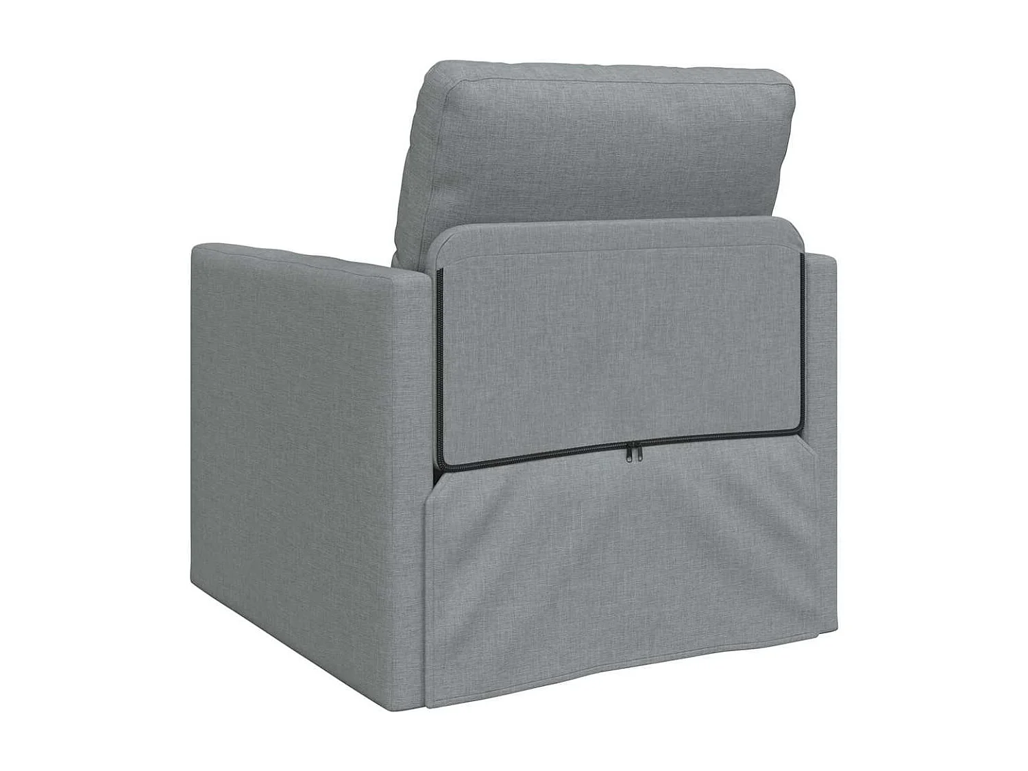 Canapé-lit avec coussin Gris clair 74 x 77 x 81 cm tissu