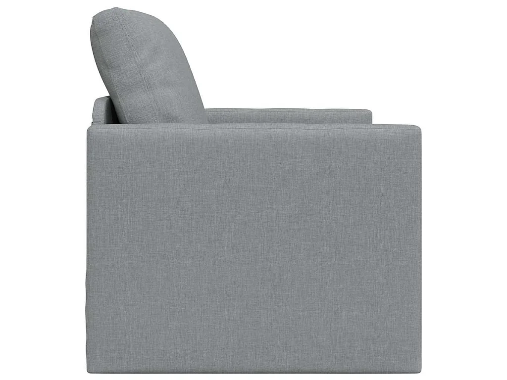 Canapé-lit avec coussin Gris clair 74 x 77 x 81 cm tissu