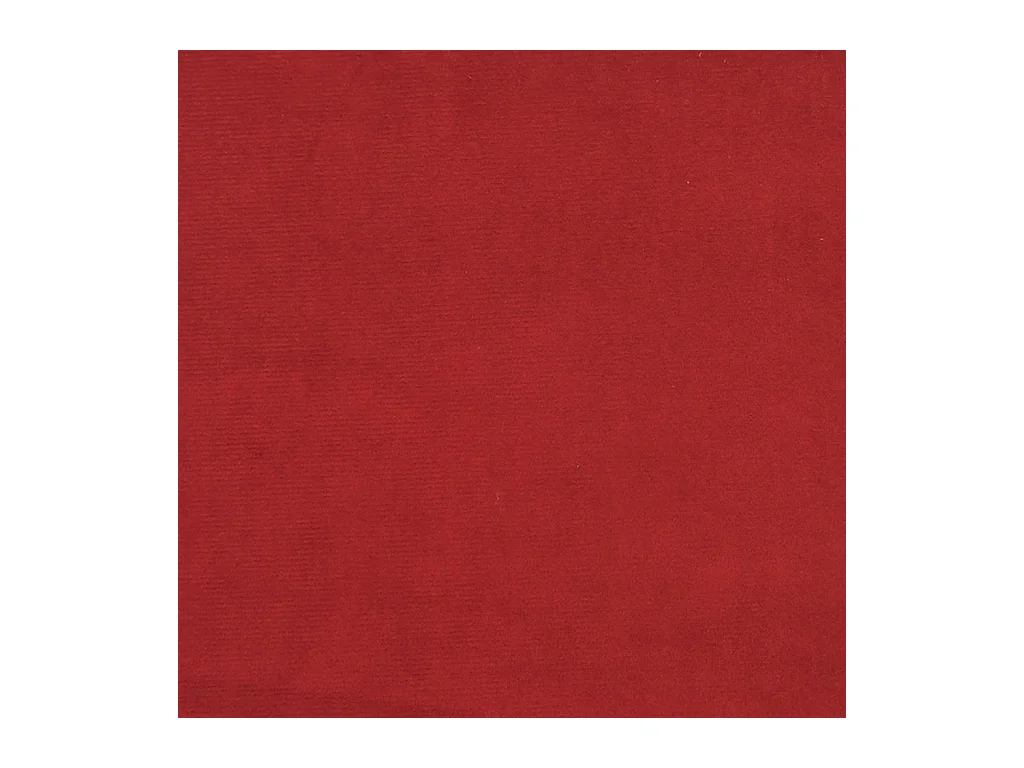 Divano letto a 2 posti in velluto rosso bordeaux