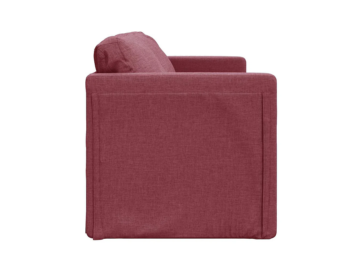 Divano letto 2 in 1 tessuto rosso bordeaux 112x174x55 cm