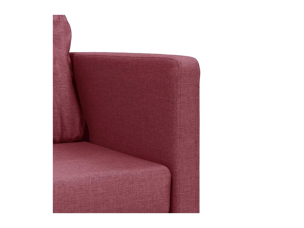 Divano letto 2 in 1 tessuto rosso bordeaux 112x174x55 cm