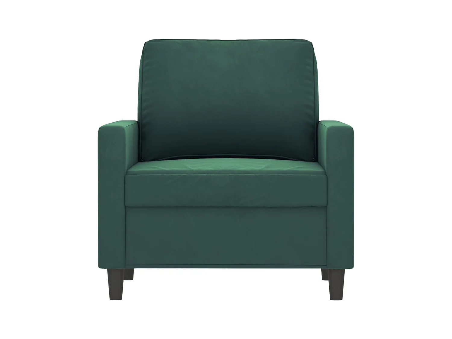 Donkergroene fauteuil 60 cm fluweel