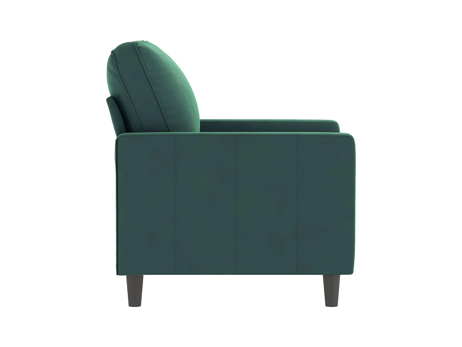 Donkergroene fauteuil 60 cm fluweel