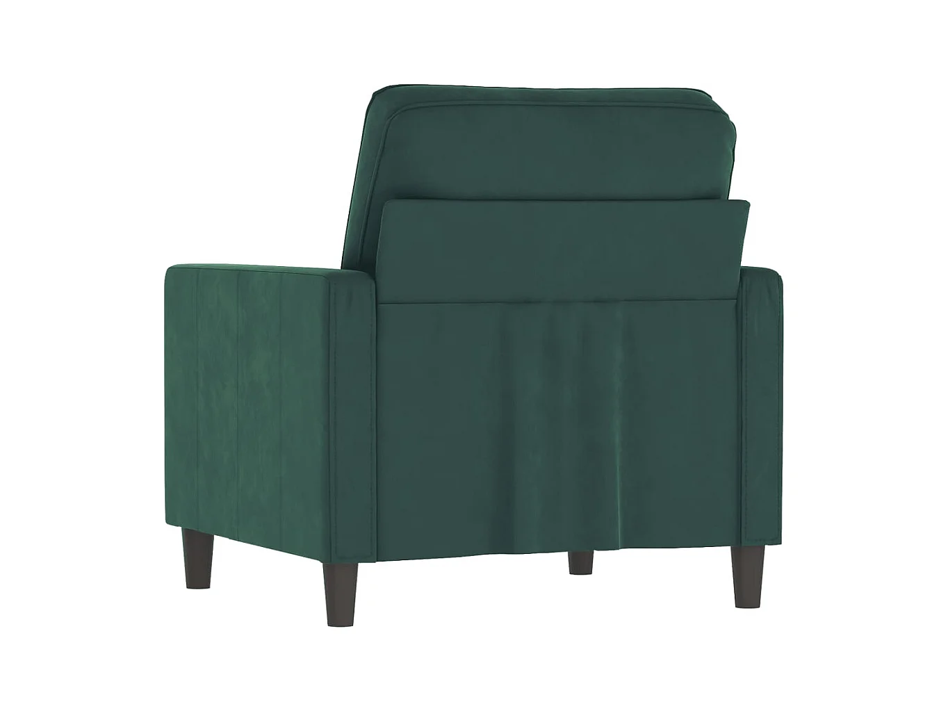 Donkergroene fauteuil 60 cm fluweel