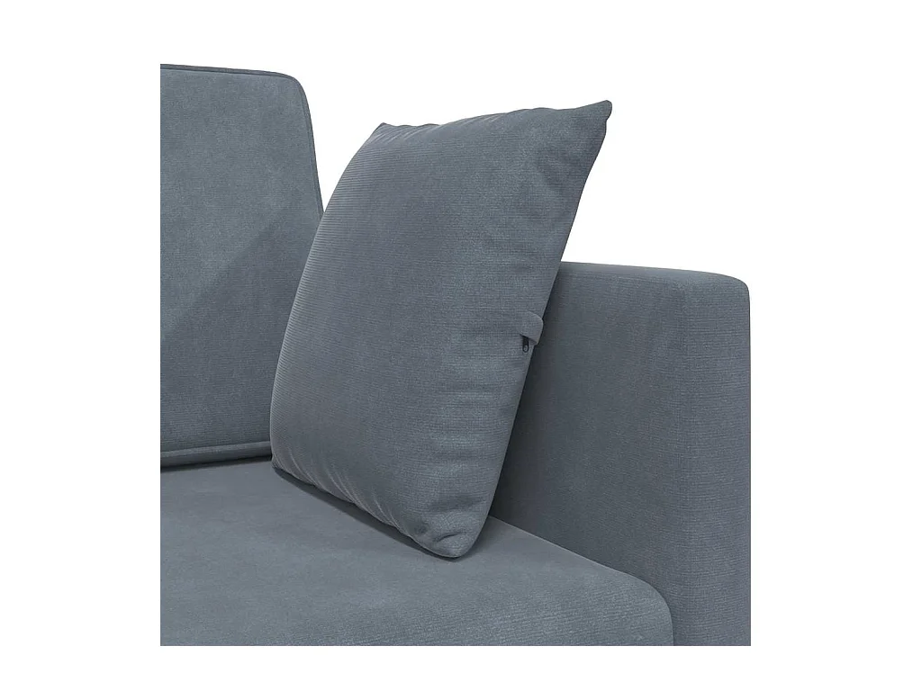 Divano letto grigio scuro 213 x 76 x 77 cm in velluto