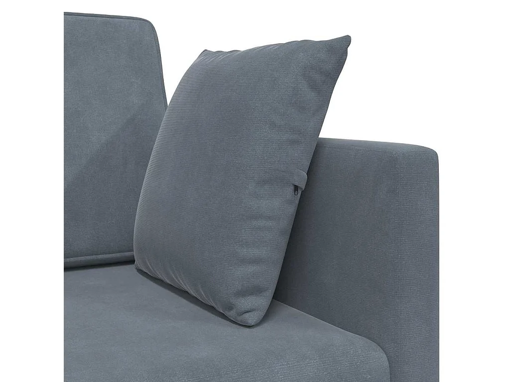 Donkergrijze vloerslaapbank 213 x 76 x 77 cm fluweel