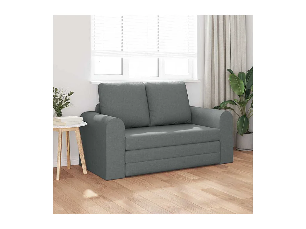 Dunkelgraues Schlafsofa 148 x 71 x 83 cm Stoff