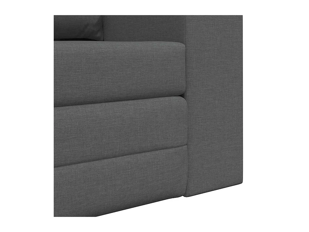 Dunkelgraues Schlafsofa 148 x 71 x 83 cm Stoff