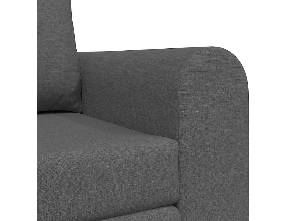 Canapé-Lit Gris foncé 148 x 71 x 83 cm tissu