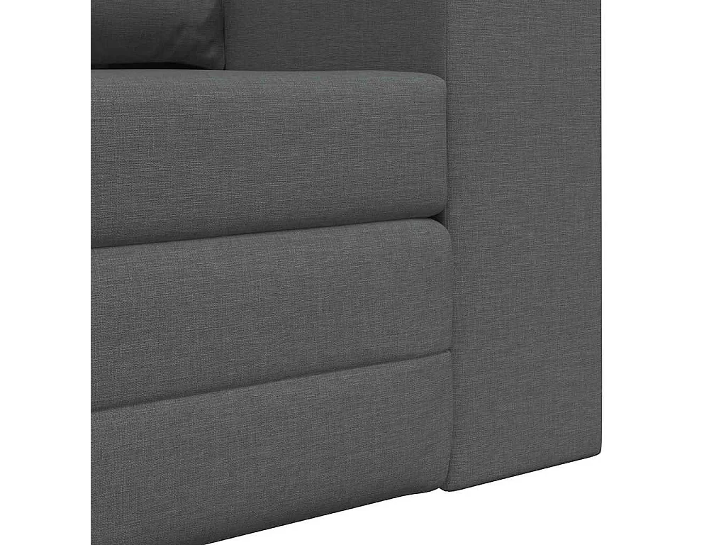 Canapé-Lit Gris foncé 148 x 71 x 83 cm tissu