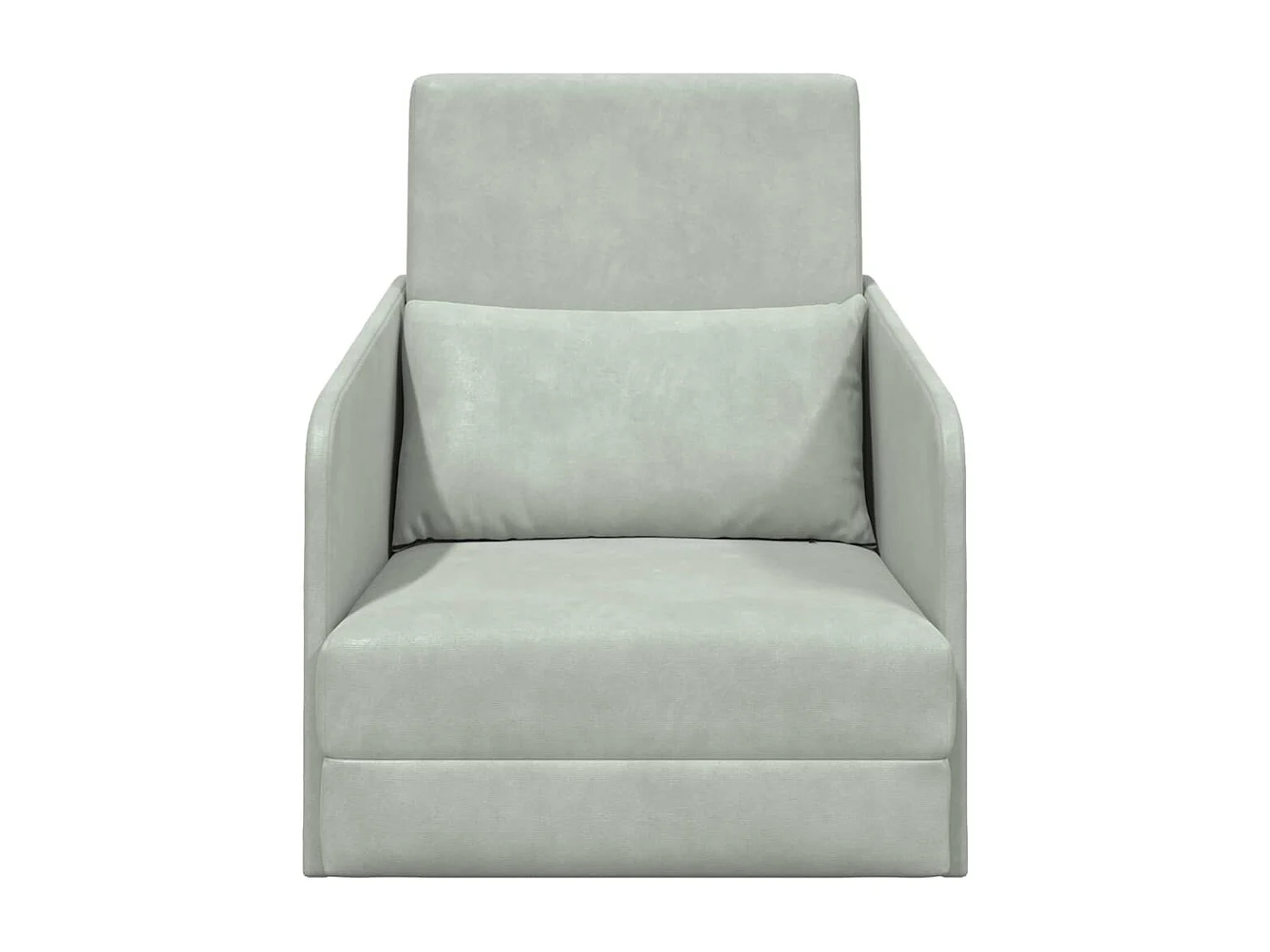 Canapé-Lit Gris clair 65 x 80 x 83 cm Velours