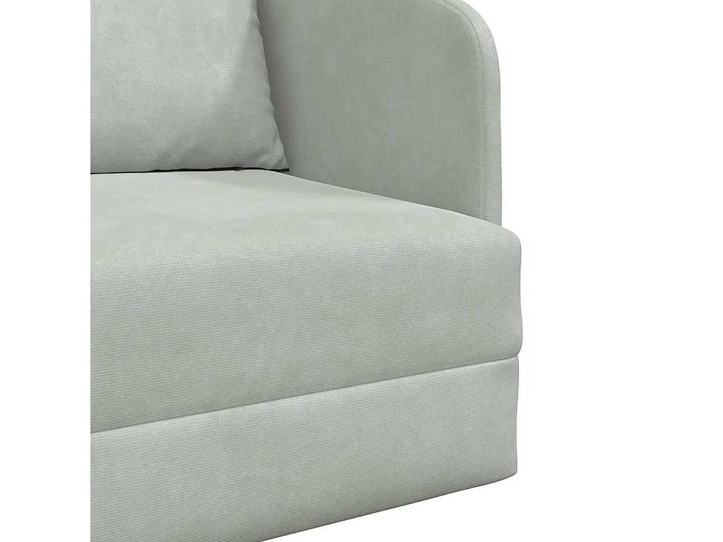 Canapé-Lit Gris clair 65 x 80 x 83 cm Velours