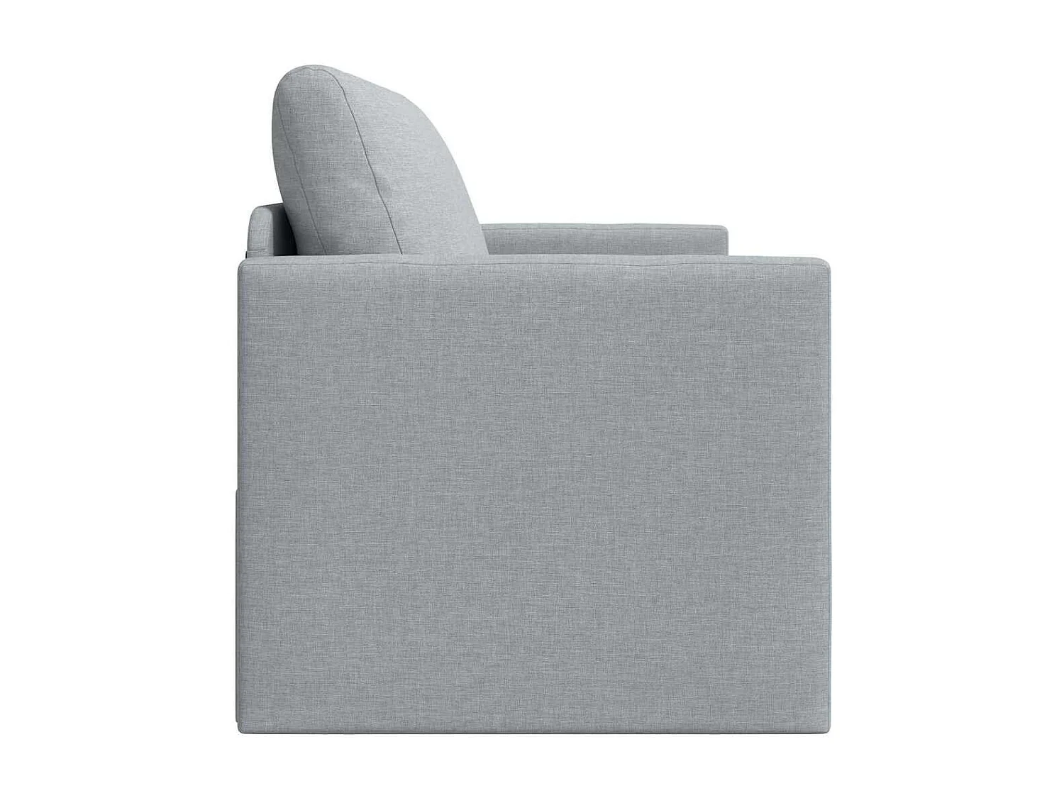 Divano letto grigio chiaro 124 x 71 x 78 cm tessuto