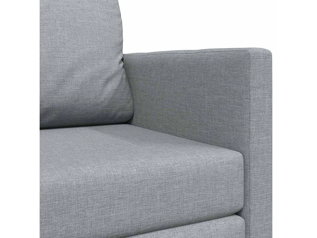 Divano letto grigio chiaro 124 x 71 x 78 cm tessuto