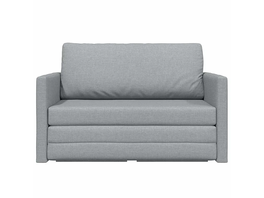 Divano letto grigio chiaro 124 x 71 x 78 cm tessuto