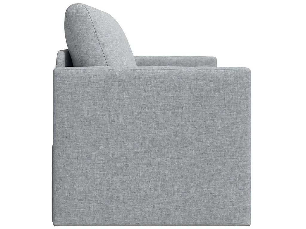 Divano letto grigio chiaro 124 x 71 x 78 cm tessuto