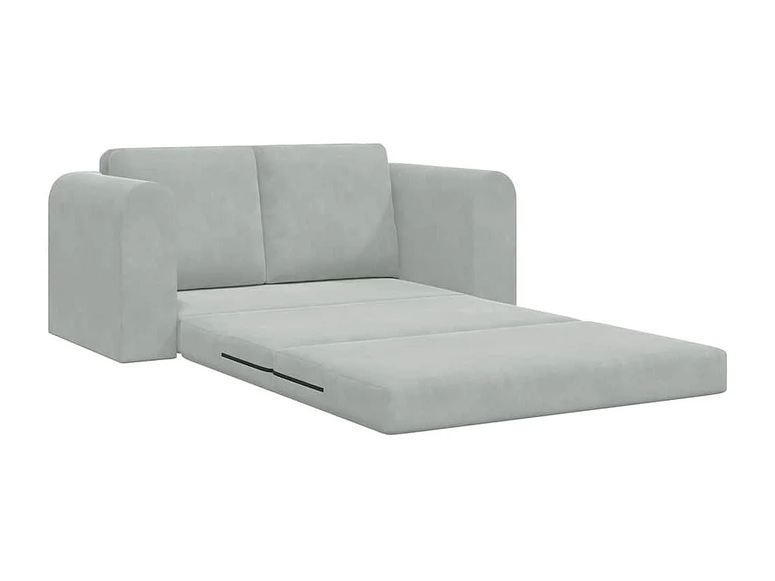 Canapé-Lit Gris clair 148 x 71 x 83 cm Velours
