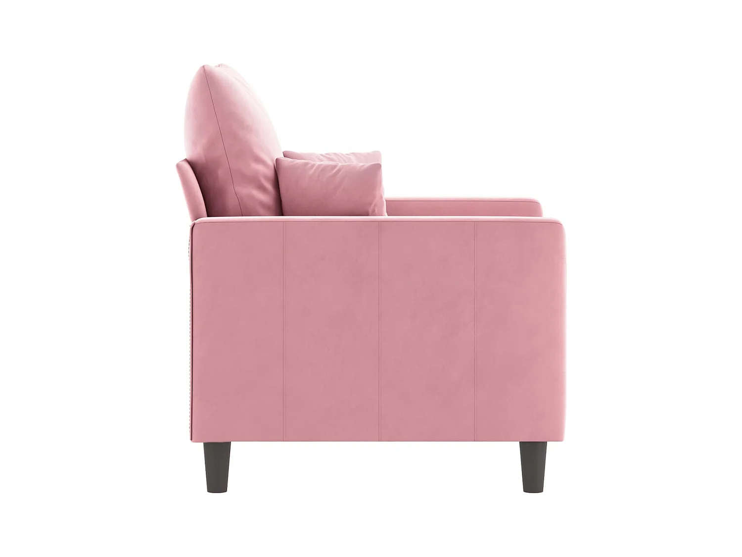 Roze fauteuil 60 cm fluweel