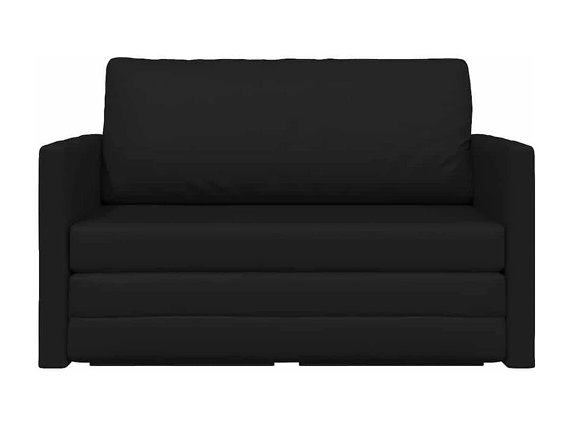 Canapé-Lit Noir 124 x 71 x 78 cm Cuir artificiel