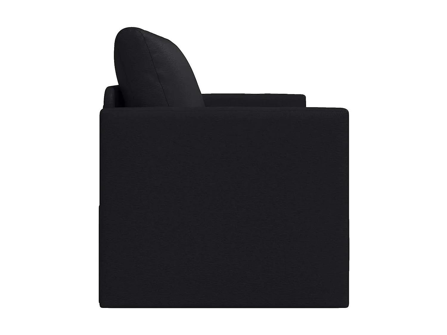 Canapé-Lit Noir 124 x 71 x 78 cm Cuir artificiel