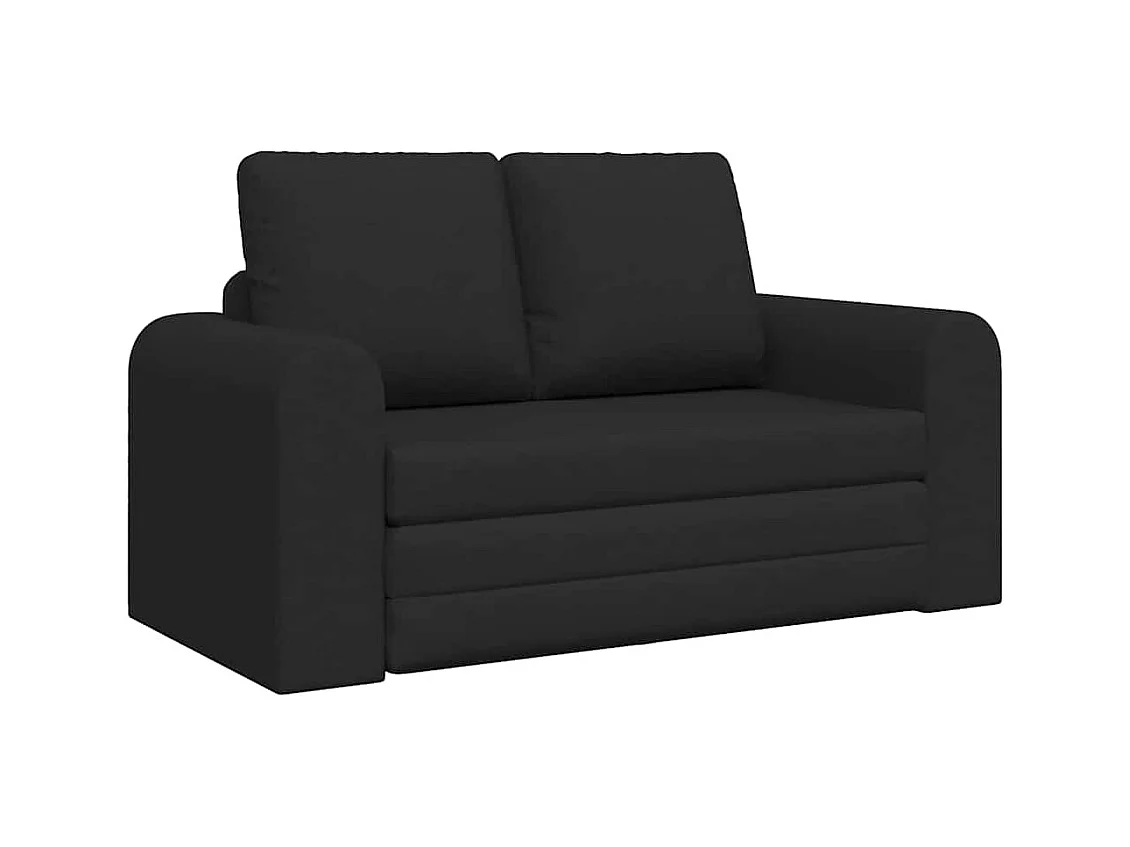 Divano letto nero 148 x 71 x 83 cm tessuto