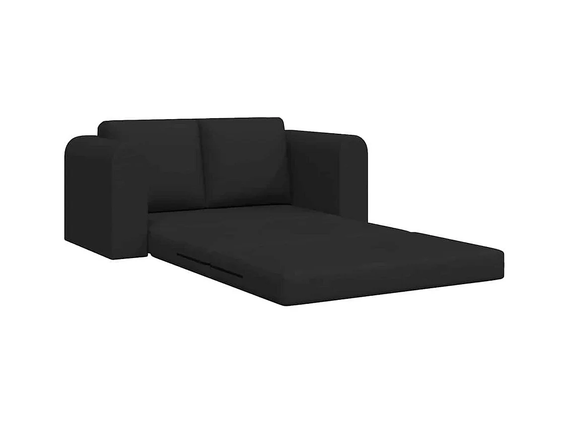 Divano letto nero 148 x 71 x 83 cm tessuto