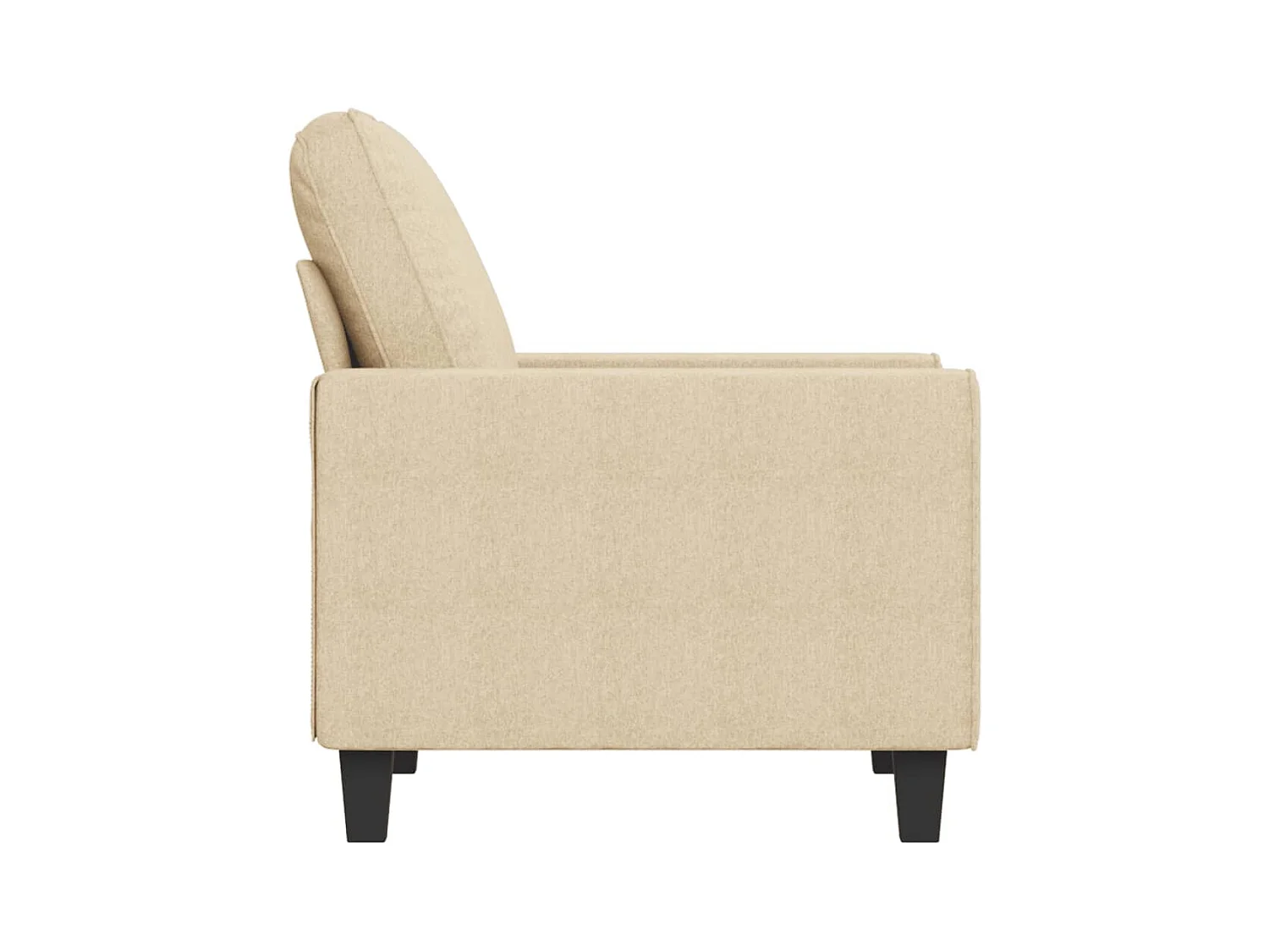 Crèmekleurige fauteuil 60 cm stof