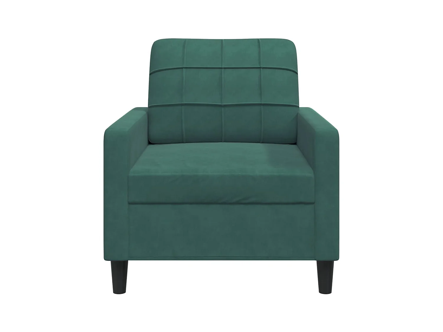 Donkergroene fauteuil 60 cm fluweel