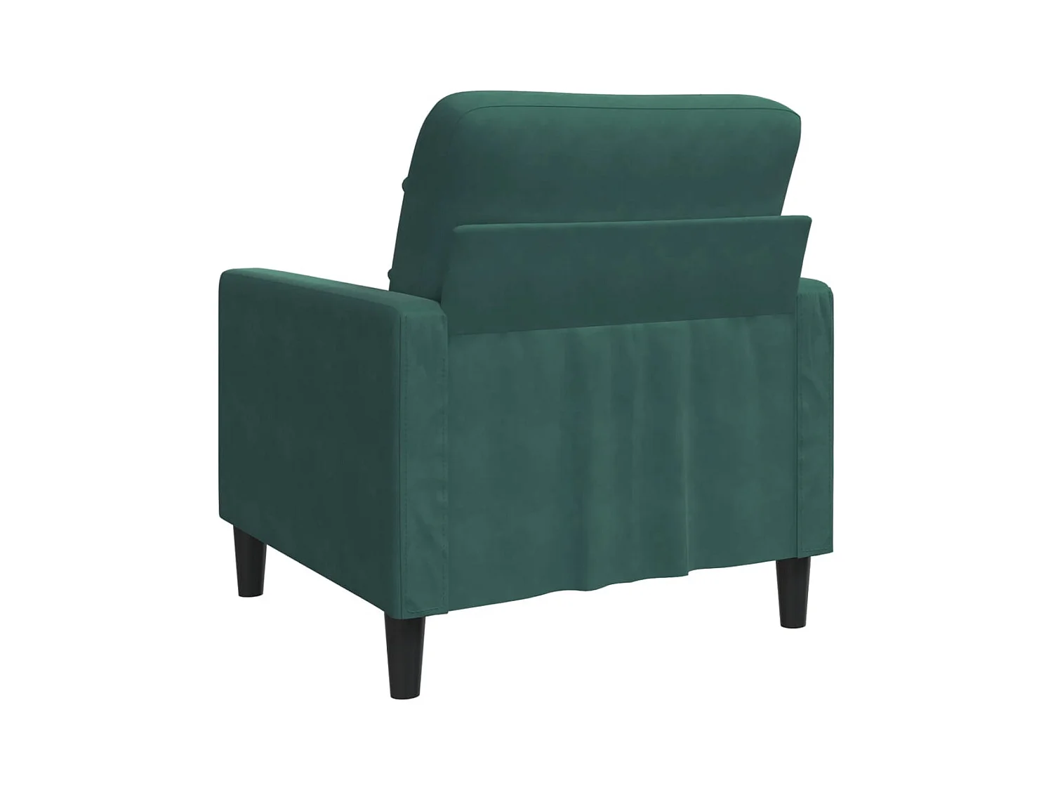 Donkergroene fauteuil 60 cm fluweel