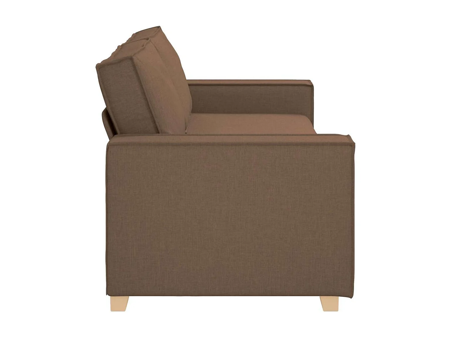 3-zitsbank met kussen Bruin 220 x 78 x 84 cm stof