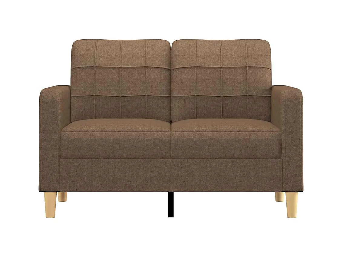 2-zitsbank Bruin 120 cm Stof