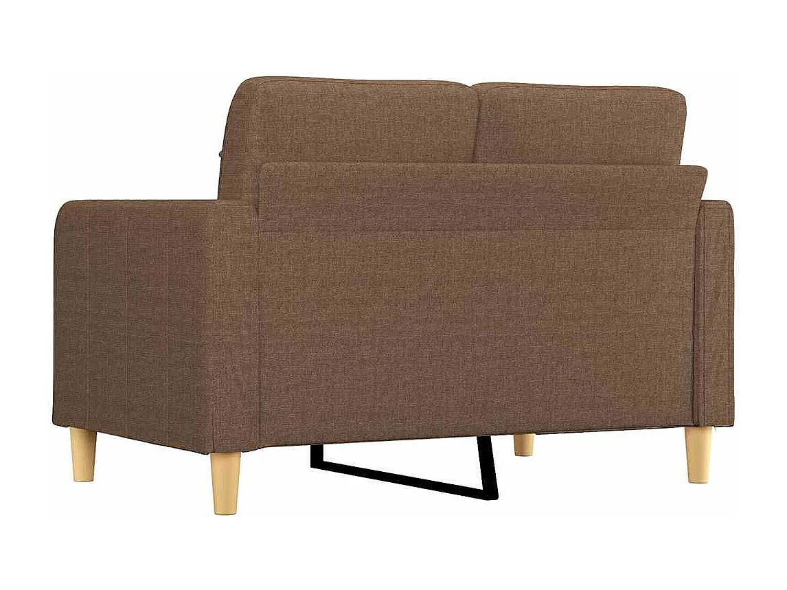 Sofá 2 plazas Tela Marrón 120 cm