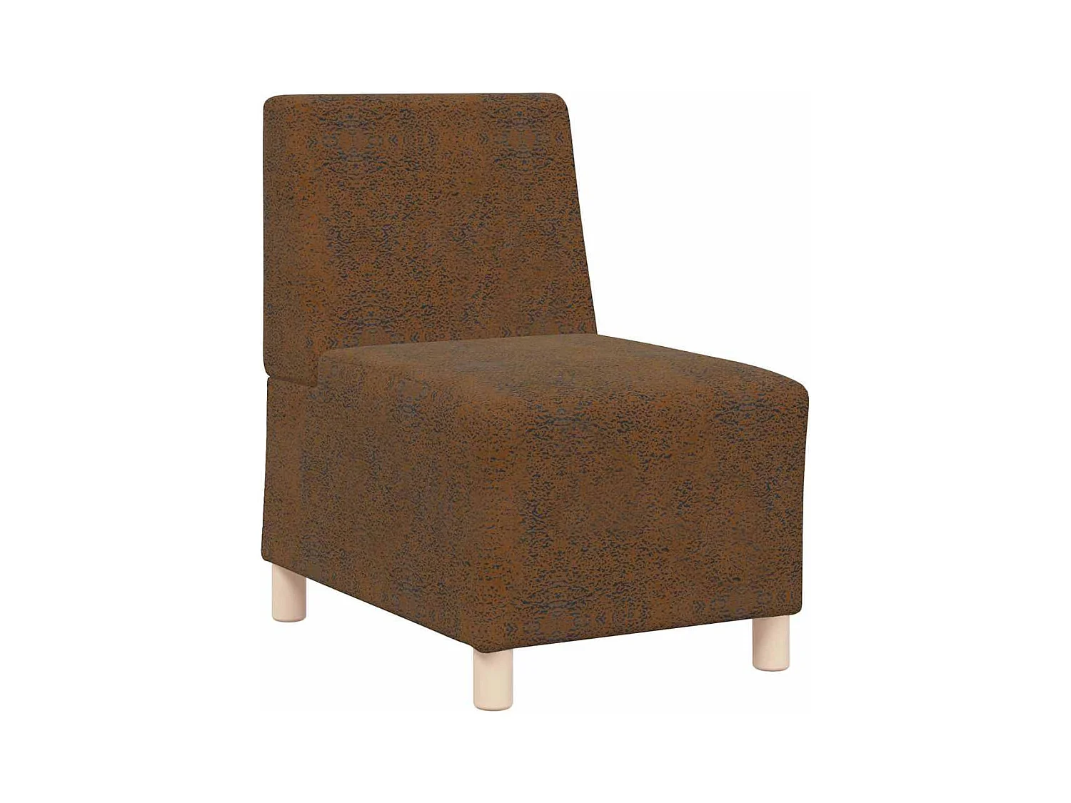 Poltrona 2 pezzi Marrone 55 x 74 x 82 cm Similpelle scamosciata