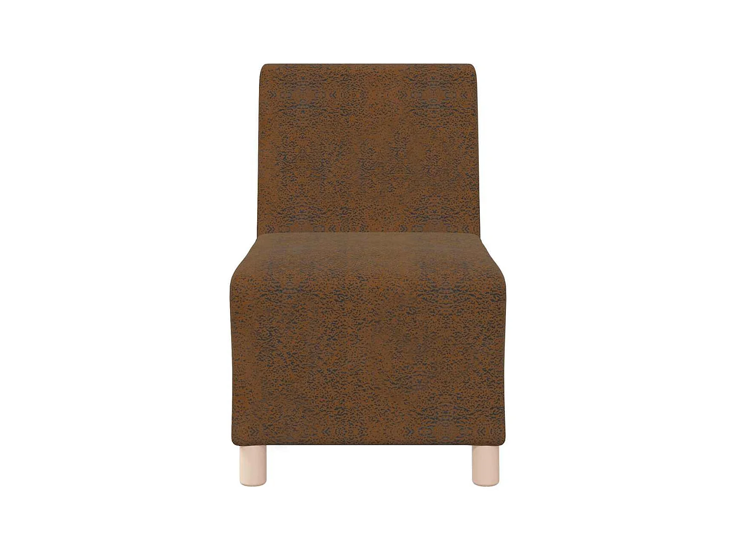 Poltrona 2 pezzi Marrone 55 x 74 x 82 cm Similpelle scamosciata