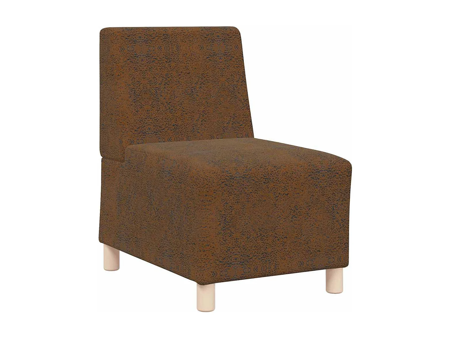 Fauteuil 2 stuks Bruin 55 x 74 x 82 cm Kunstsuède leer