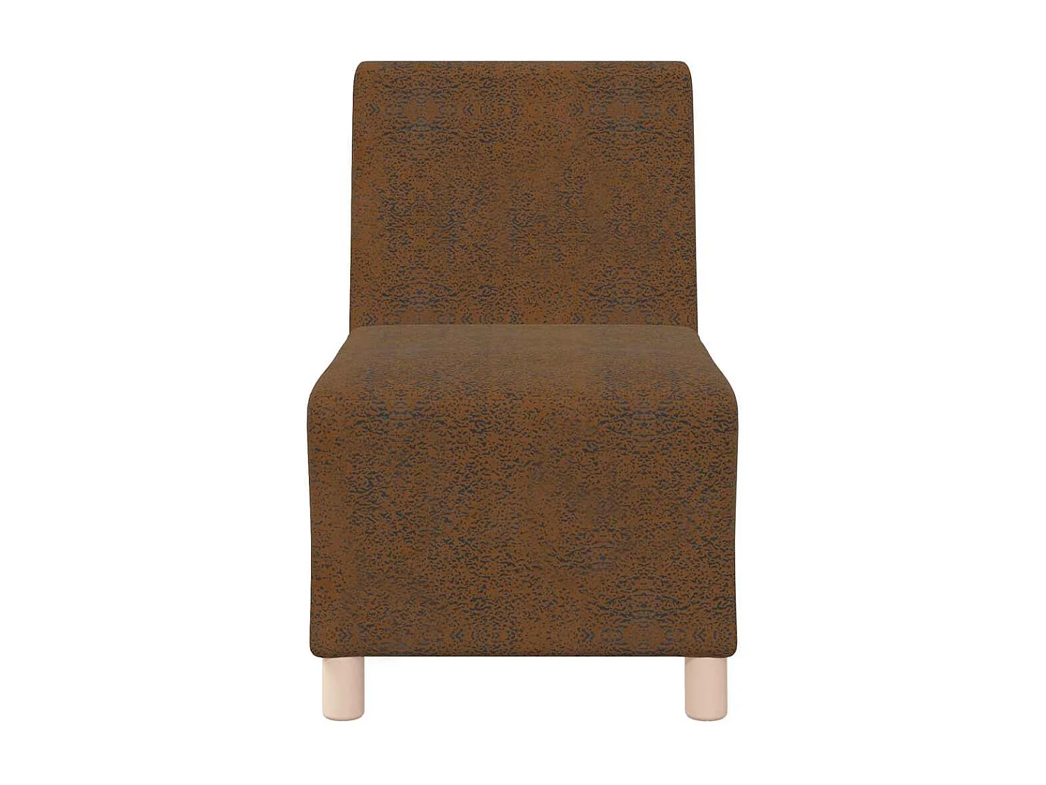 Fauteuil 2 stuks Bruin 55 x 74 x 82 cm Kunstsuède leer