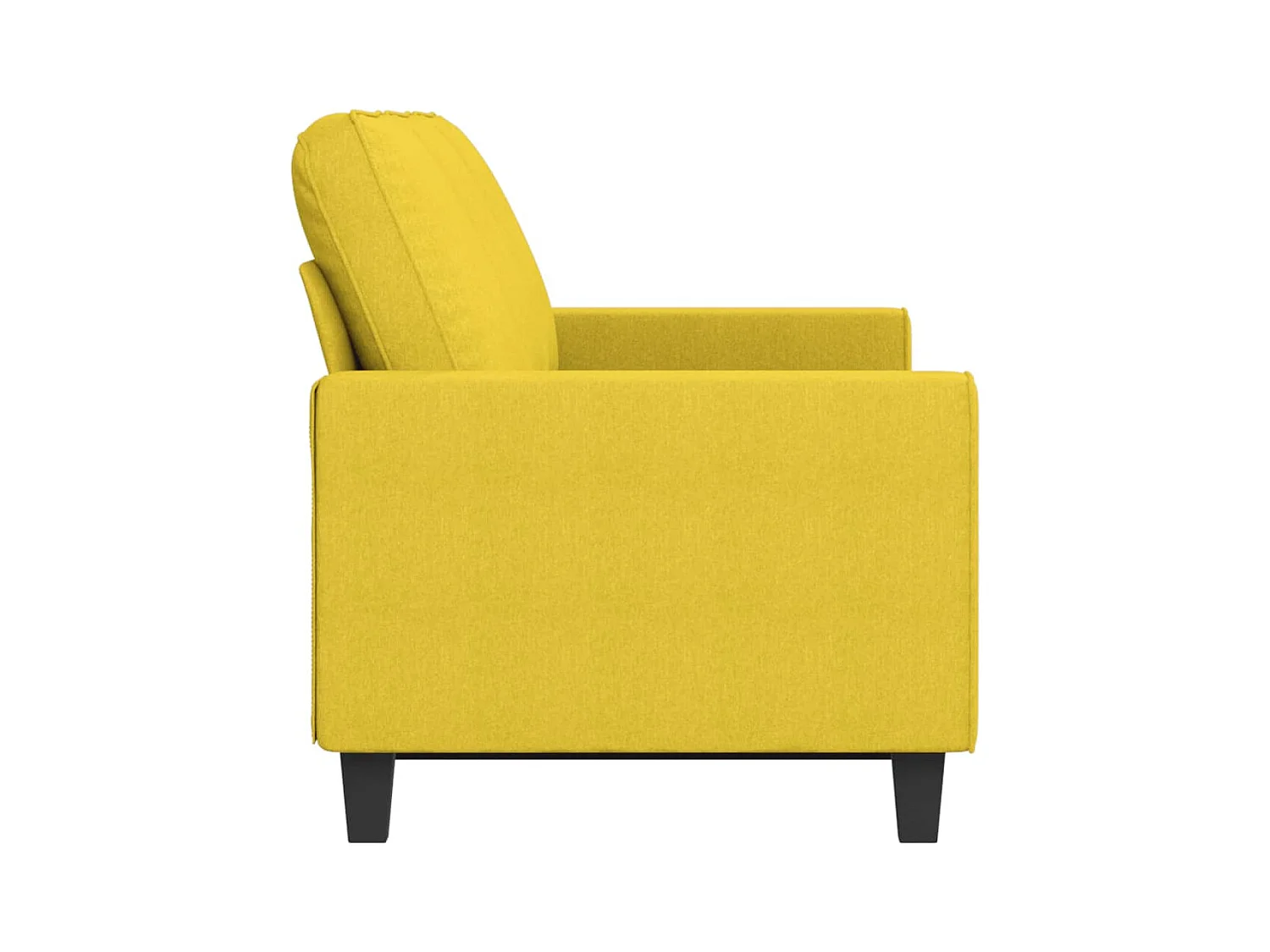 Divano 3 posti Giallo chiaro 180 cm Tessuto