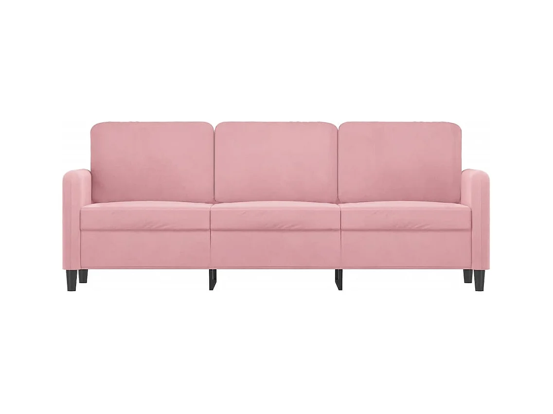 Divano 3 posti Rosa 180 cm Velluto