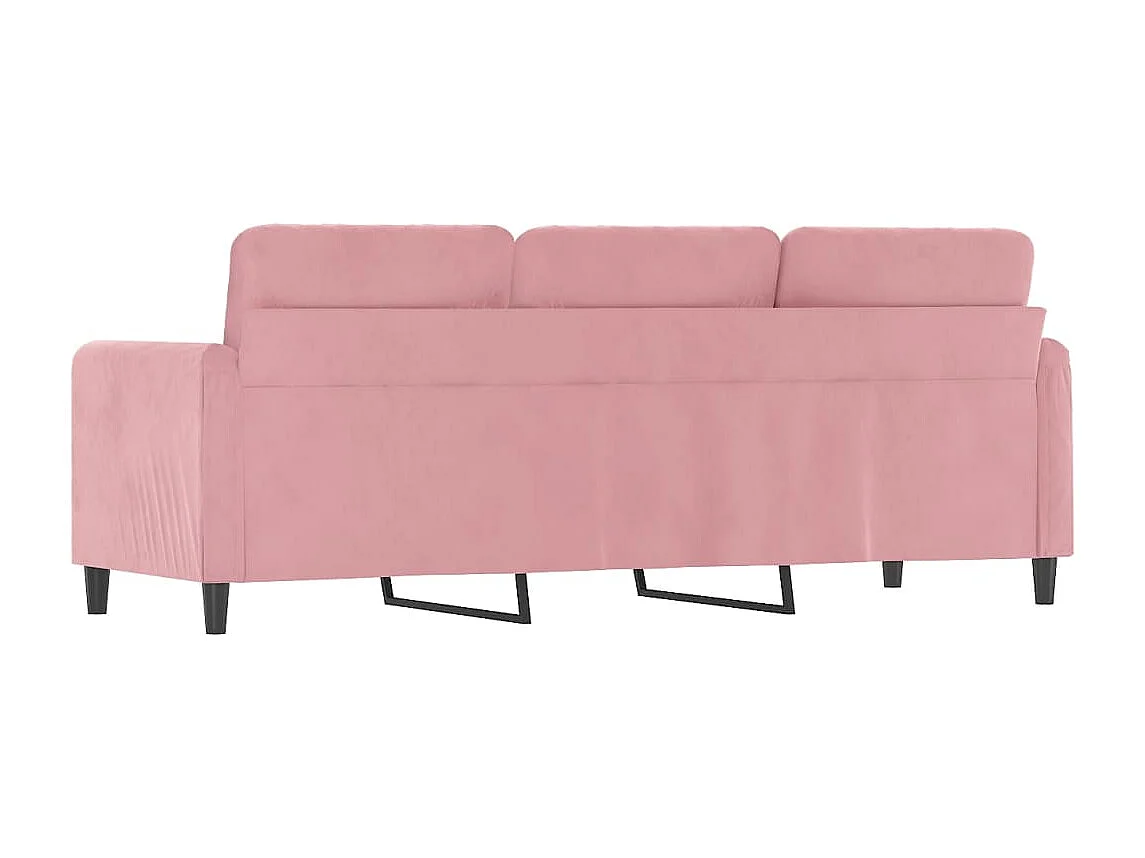 Divano 3 posti Rosa 180 cm Velluto