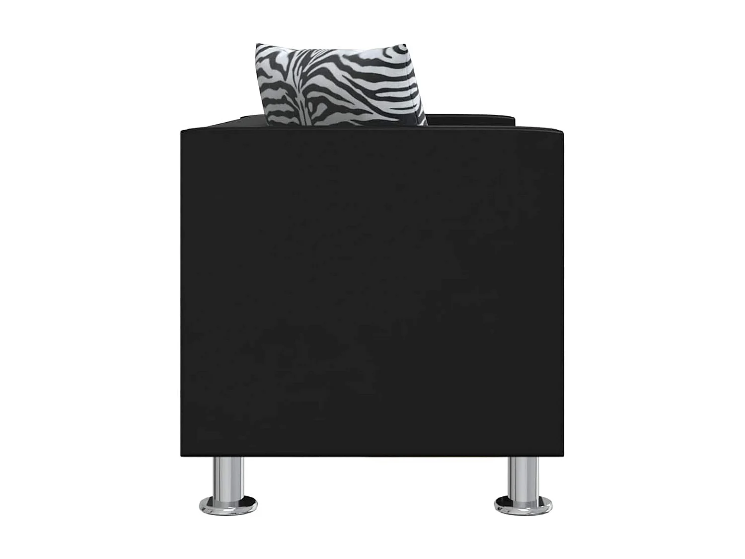 Conjunto de sofá y sillón de 2 y 3 plazas en color negro
