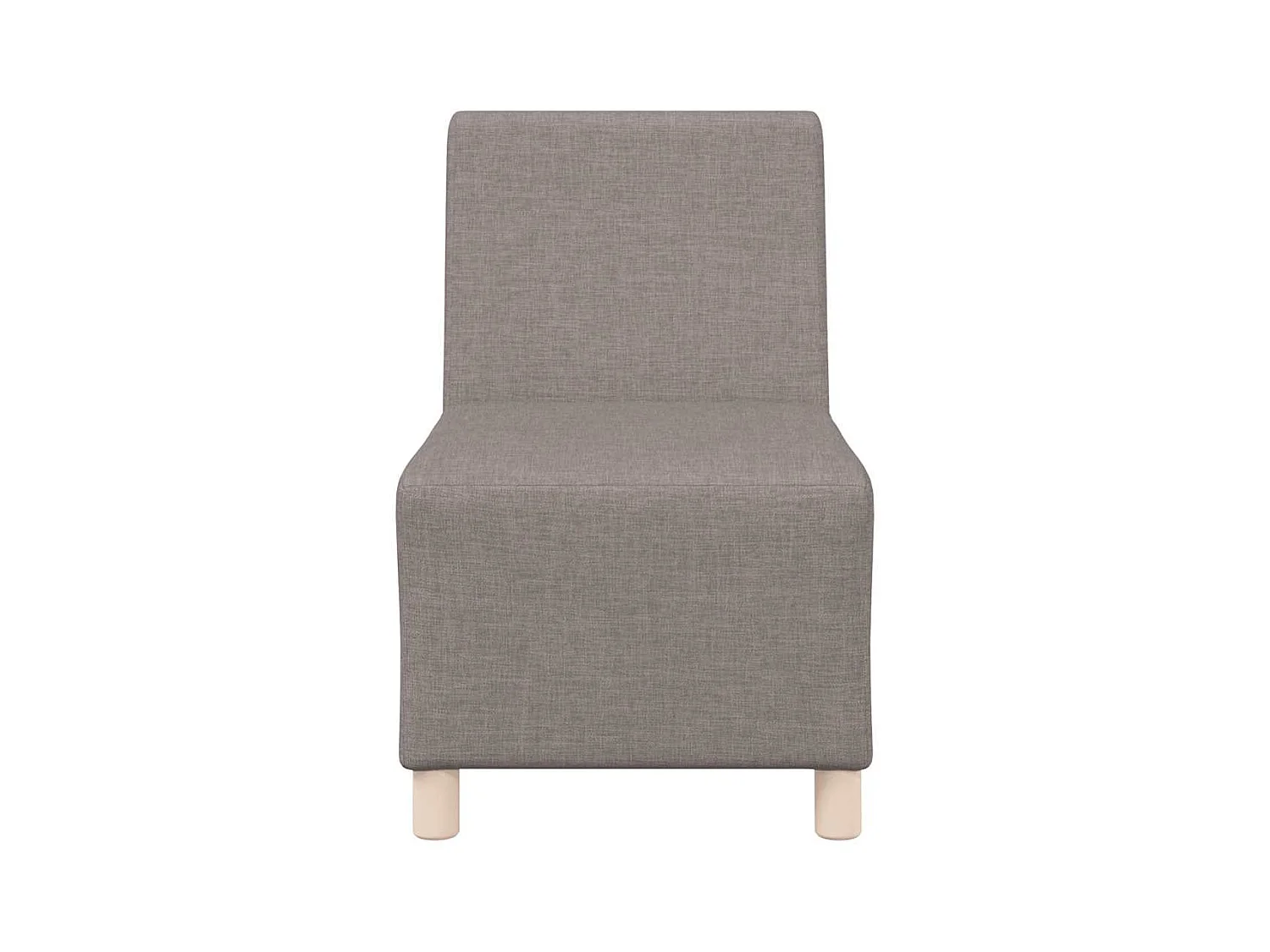 Canapé modulaire sans accoudoirs Taupe 55 cm Tissu