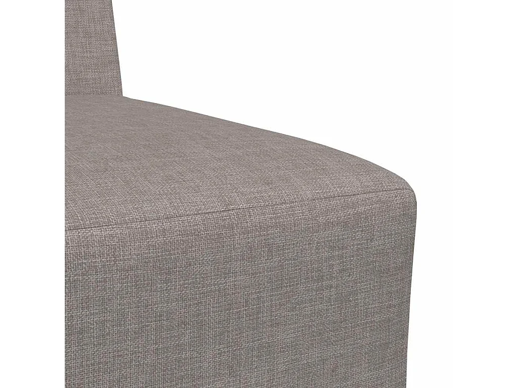 Canapé modulaire sans accoudoirs Taupe 55 cm Tissu