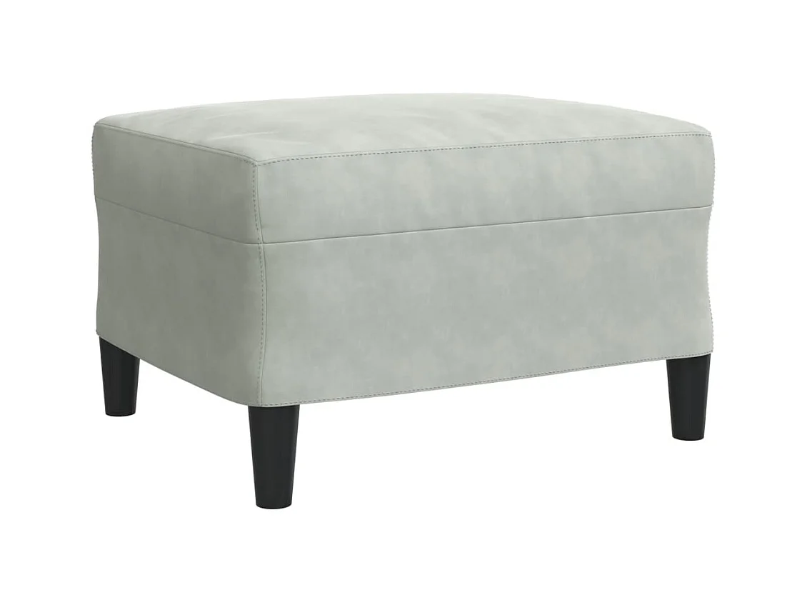 4-delige bankstel met fluwelen kussens en kussens