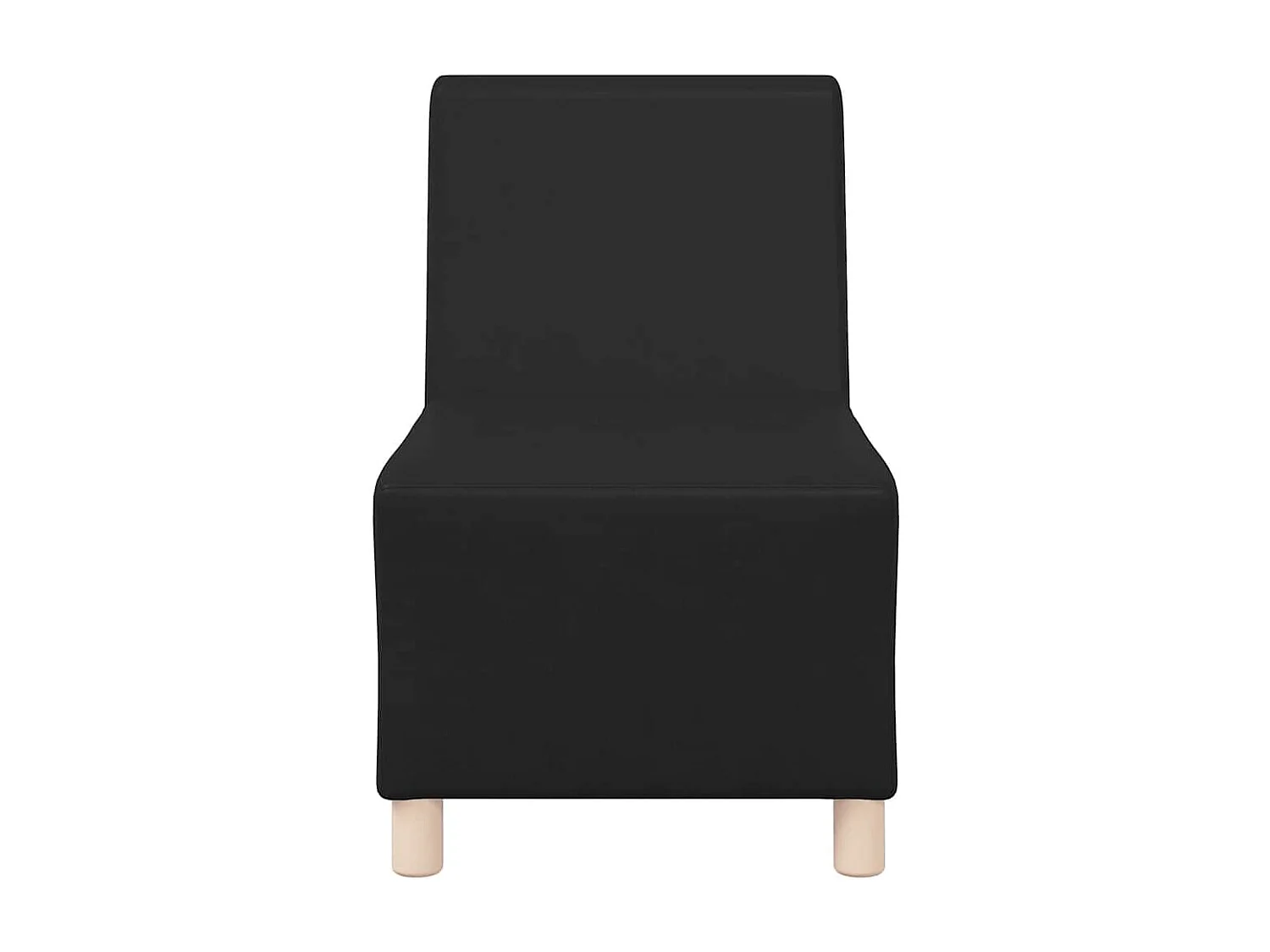 Modulaire bank zonder armleuningen 3 stuks zwart