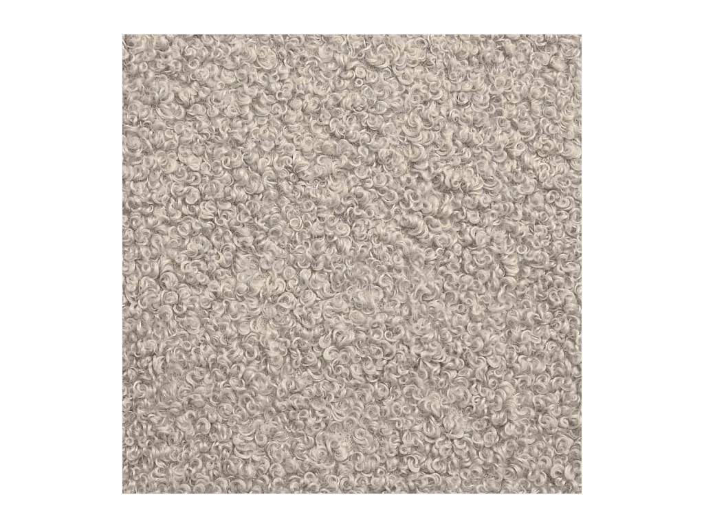 Canapé modulaire sans accoudoirs Gris clair 55 cm Tissu imitation laine bouclée