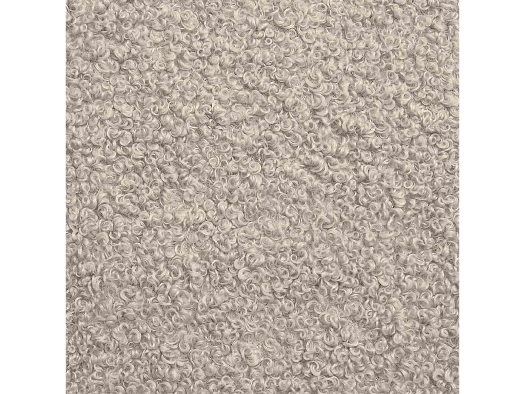Canapé modulaire sans accoudoirs Gris clair 55 cm Tissu imitation laine bouclée